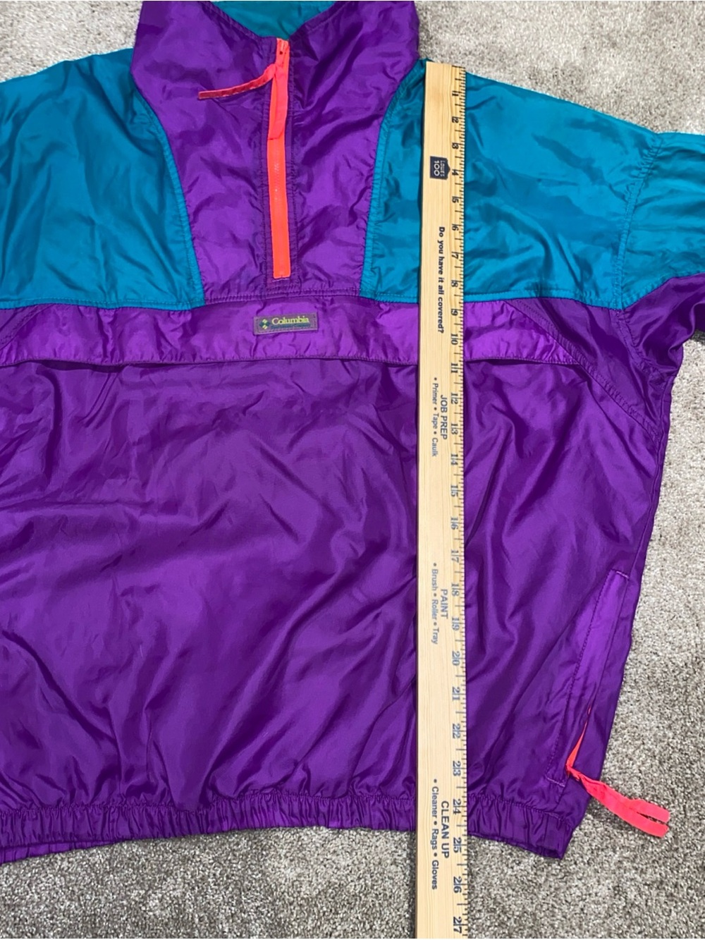 Vintage Columbia Sportswear 90s Color Block Pullover Windbreaker 1/2 Zip Men’s L - Picture 7 of 9